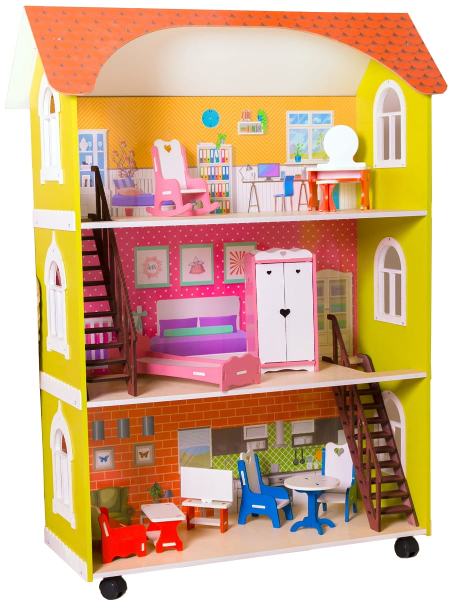 Кукольный домик с мебелью SUNNYTOY Лесная сказка