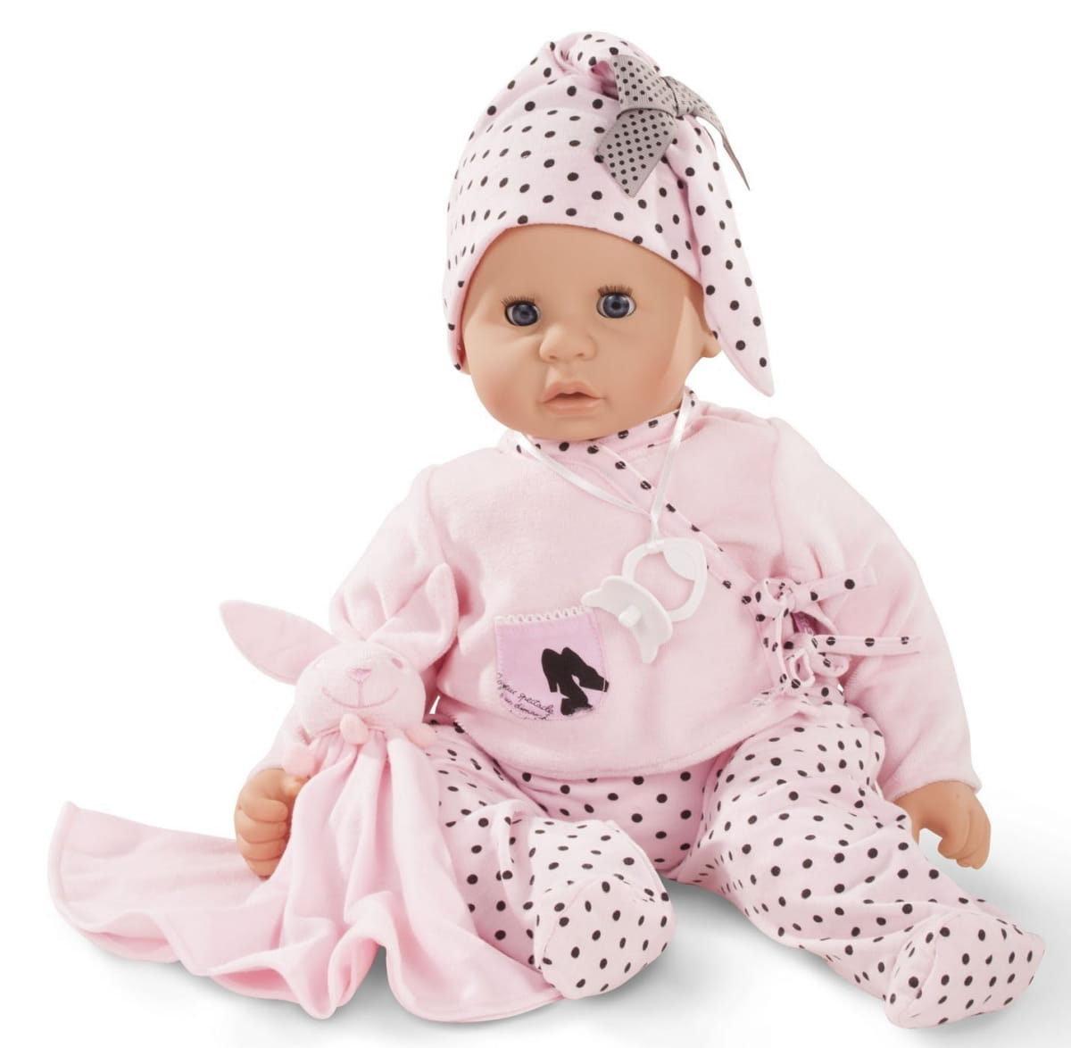 Кукла-пупс GOTZ Cookie Малыш - 48 см (в розовом костюмчике и шапочке)