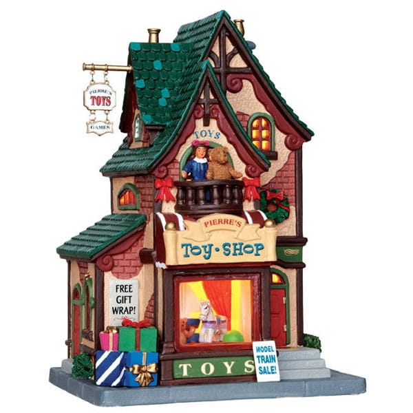 Новогодний домик со светом LEMAX Магазин игрушек Пьера