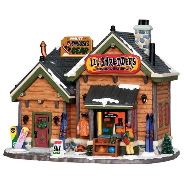 Новогодний домик со светом LEMAX Спортивный магазин Сноуборды и Лыжи от Лил