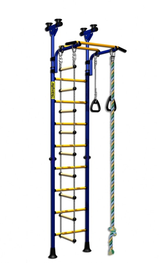 Детский спортивный комплекс KAMPFER Strong kid Ceiling - сине-желтый (высота +26 см)