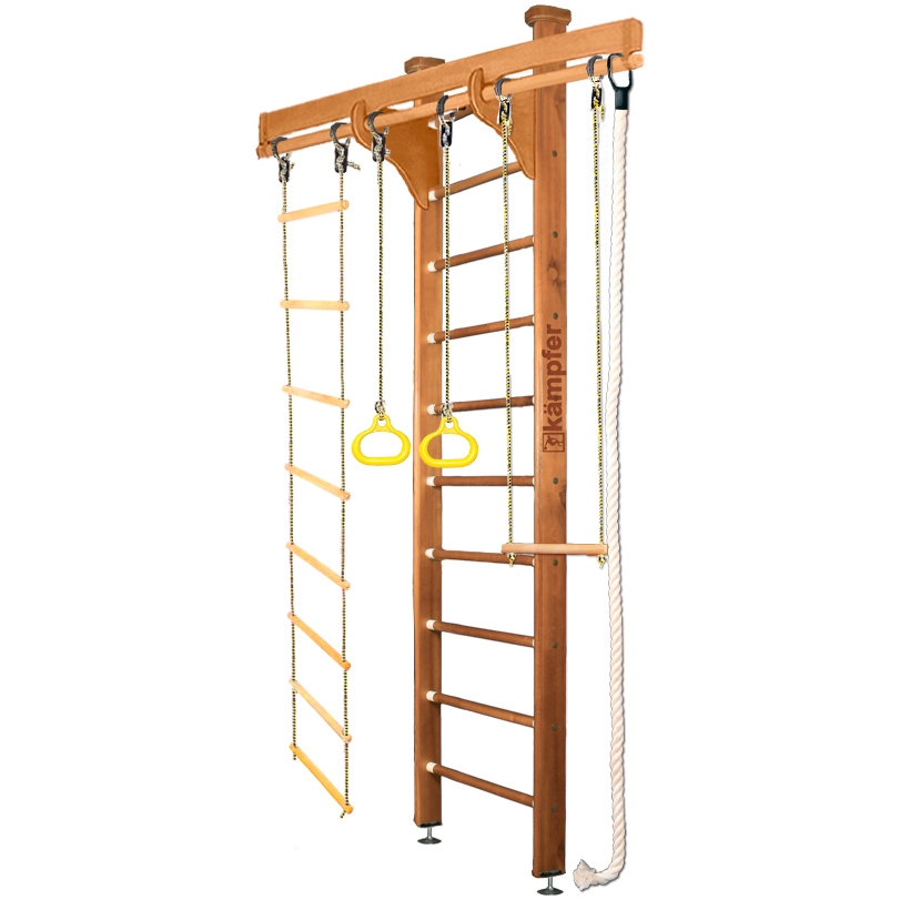 Фото Домашний спортивный комплекс Kampfer Wooden Ladder Ceiling - ореховый