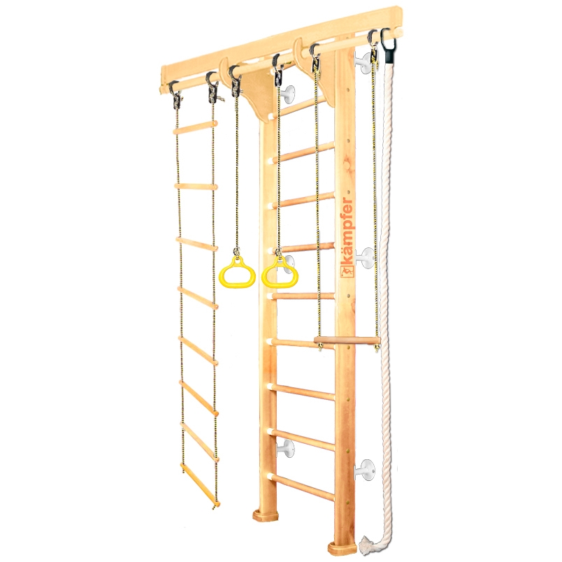 Фото Домашний спортивный комплекс Kampfer Wooden Ladder Wall - натуральный