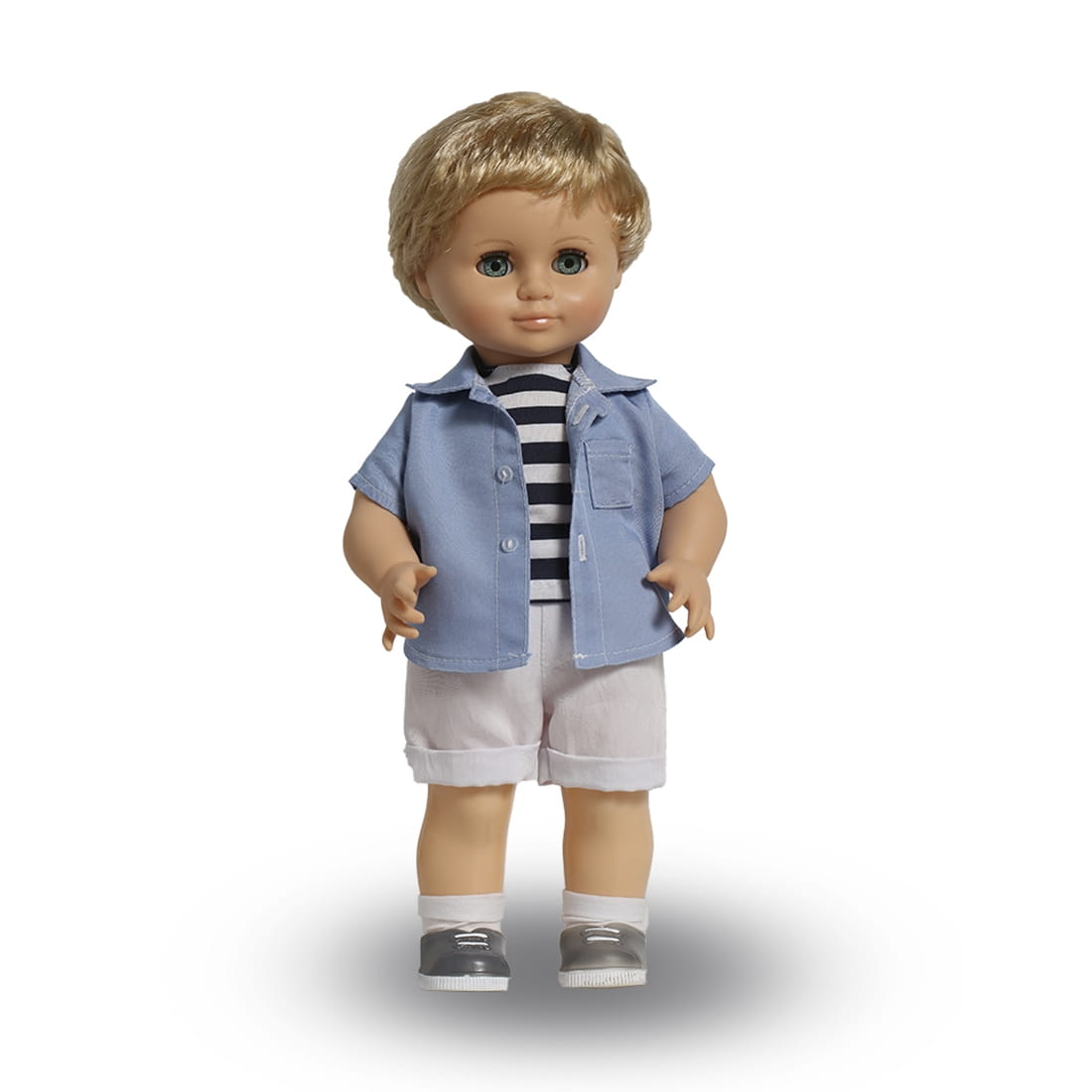 Кукла ВЕСНА Мальчик в шортах и рубашке - 42 см