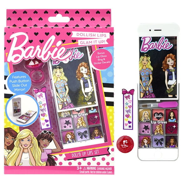 Игровой набор детской декоративной косметики для губ MARKWINS Barbie