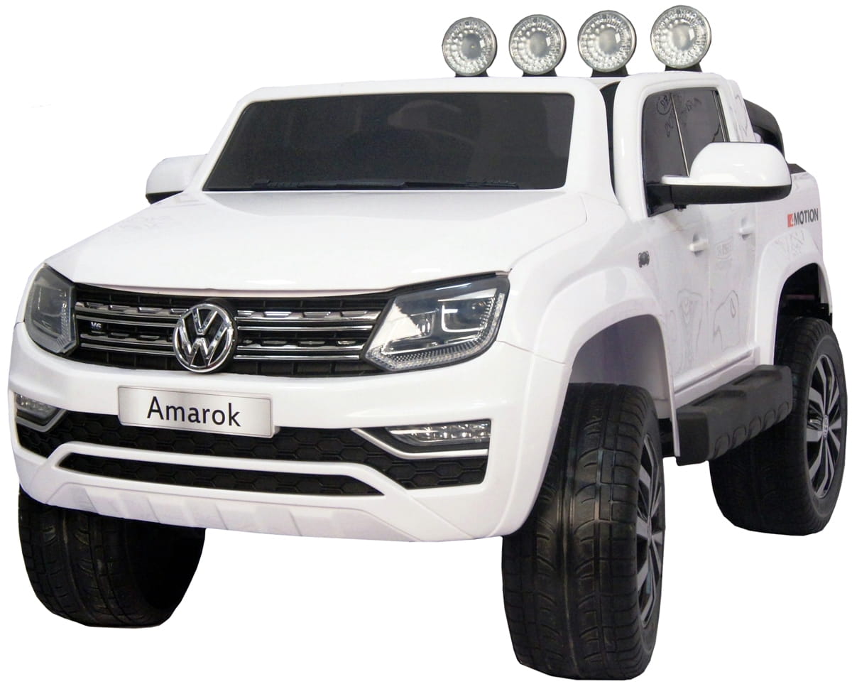 Электромобиль River Toys Volkswagen Amarok с дистанционным управлением (полный привод) - белый