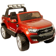 Фото Электромобиль River Toys New Ford Ranger 4WD с дистанционным управлением (лицензионная модель) - вишневый глянец