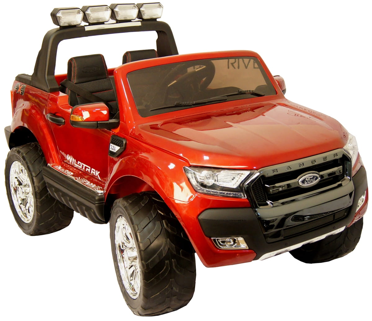 Электромобиль River Toys New Ford Ranger 4WD с дистанционным управлением (лицензионная модель) - вишневый глянец