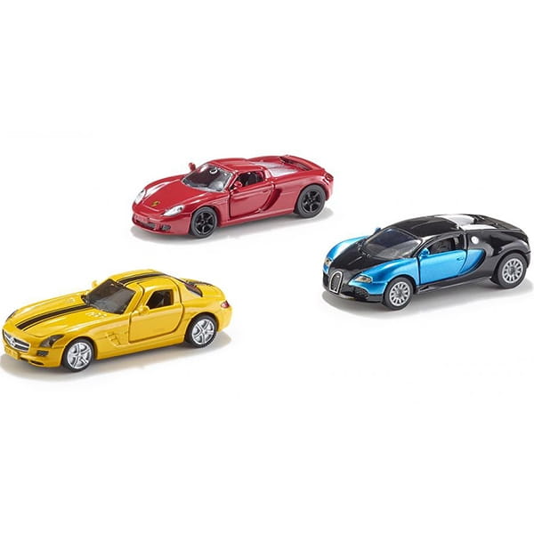    Siku (Porsche Carrera GT, Bugatti Veyron, Mercedes-Benz SLS)