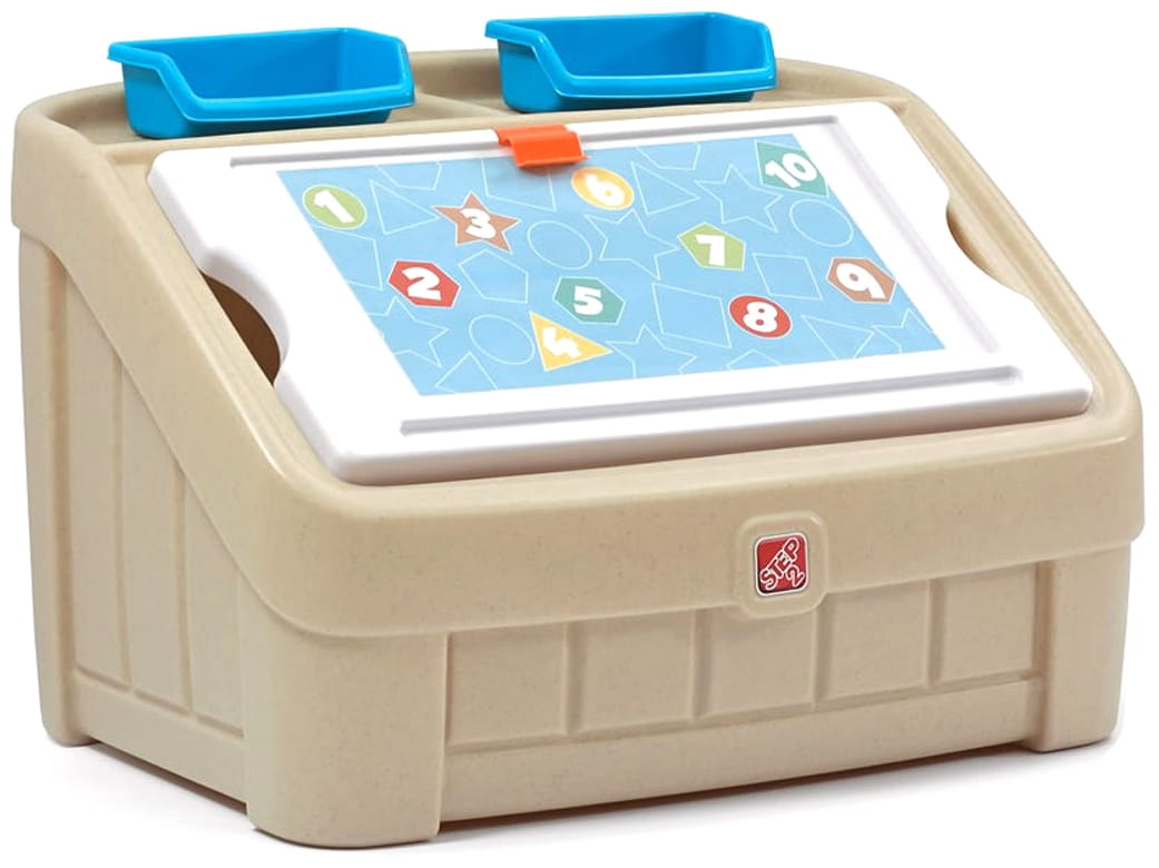 Фото Ящик для игрушек Step2 Два в одном - синий