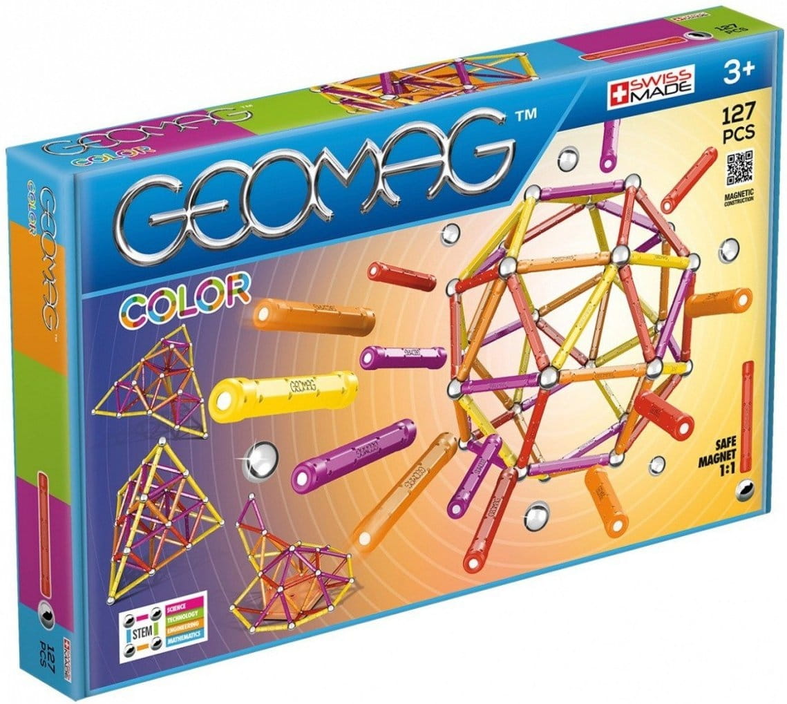 Магнитный конструктор GEOMAG Color - 127 деталей