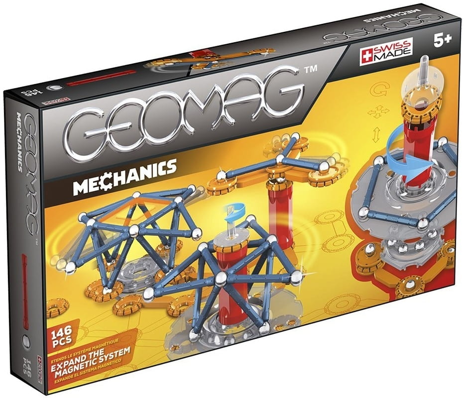 Магнитный конструктор GEOMAG Mechanics - 146 деталей