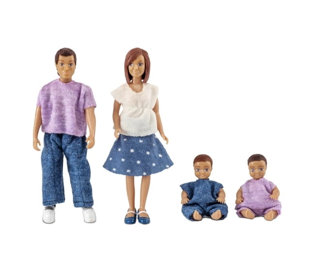 Набор кукол для домика LUNDBY Семья с двумя малышами