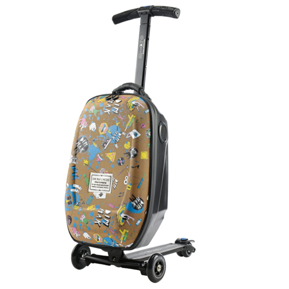 Самокат-чемодан MICRO Luggage Steve Aoki sound2go