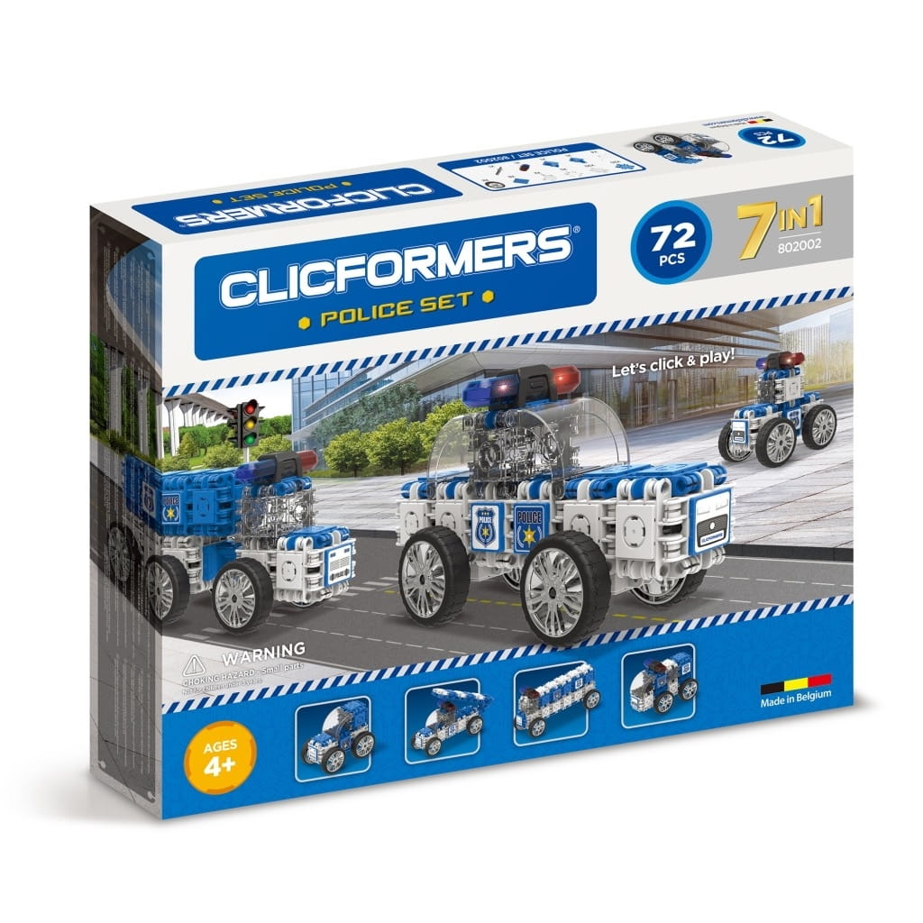 Конструктор CLICFORMERS Police set - 72 детали