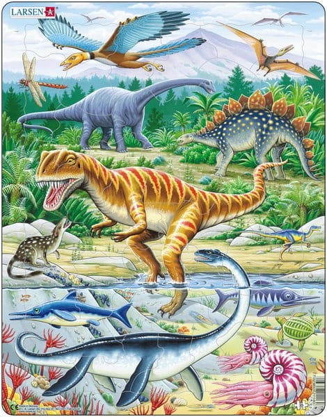 Пазл LARSEN Динозавры Юрского периода