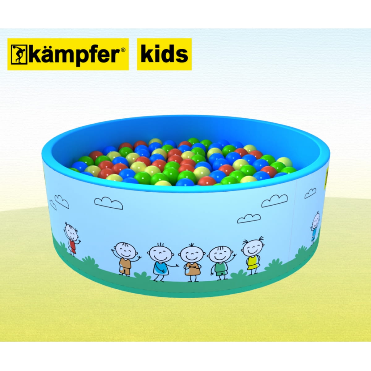 Сухой бассейн KAMPFER Kids - голубой (без шариков)