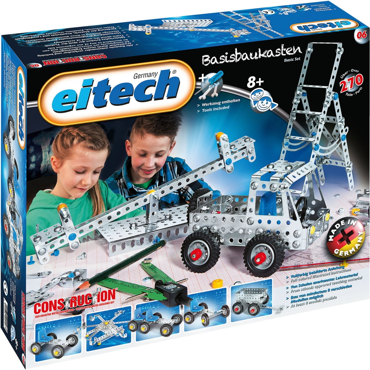 Фото Металлический конструктор EiTech Грузовик - 270 деталей