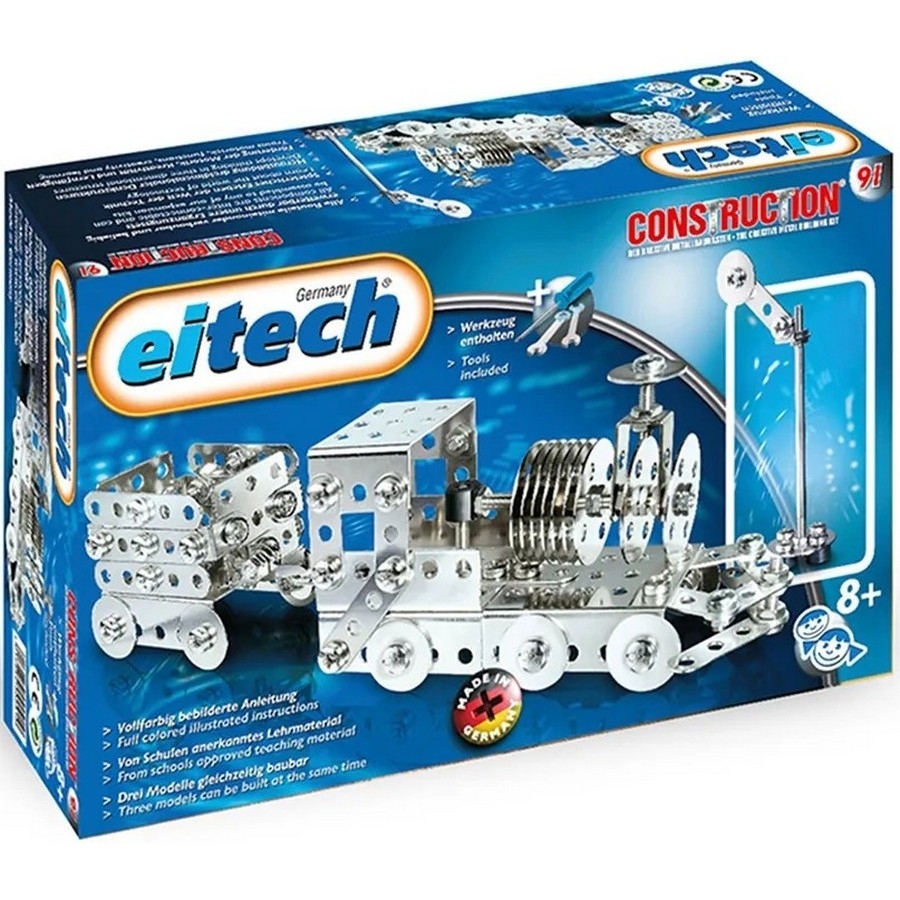 Фото Металлический конструктор EiTech Поезд - 180 деталей