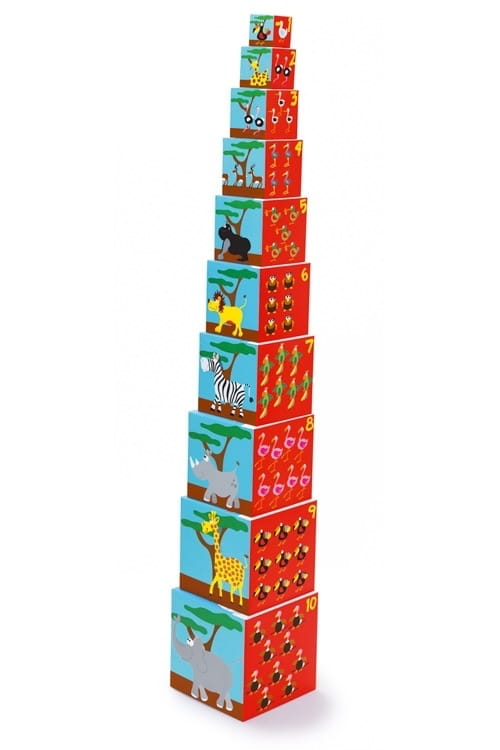 Кубики SCRATCH Stacking Tower Animals of the world