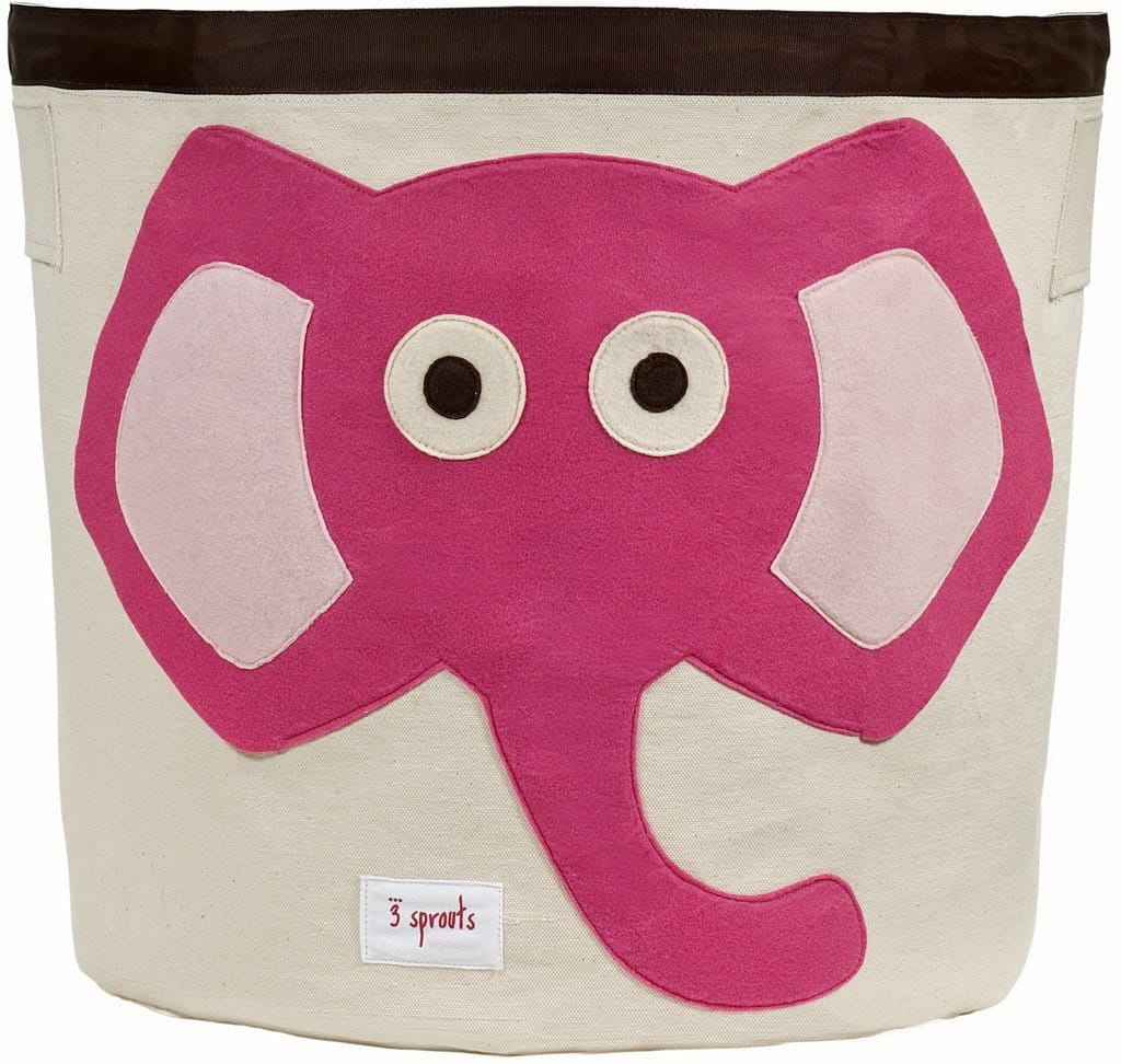 Корзина для игрушек 3 SPROUTS Розовый слоненок Pink Elephant