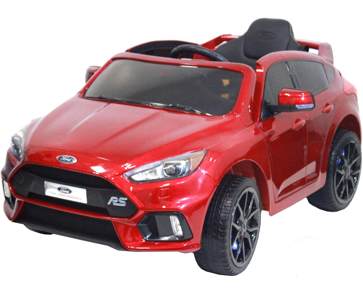 Электромобиль River Toys Ford Focus RS с дистанционным управлением (лицензионная модель) - вишневый глянец