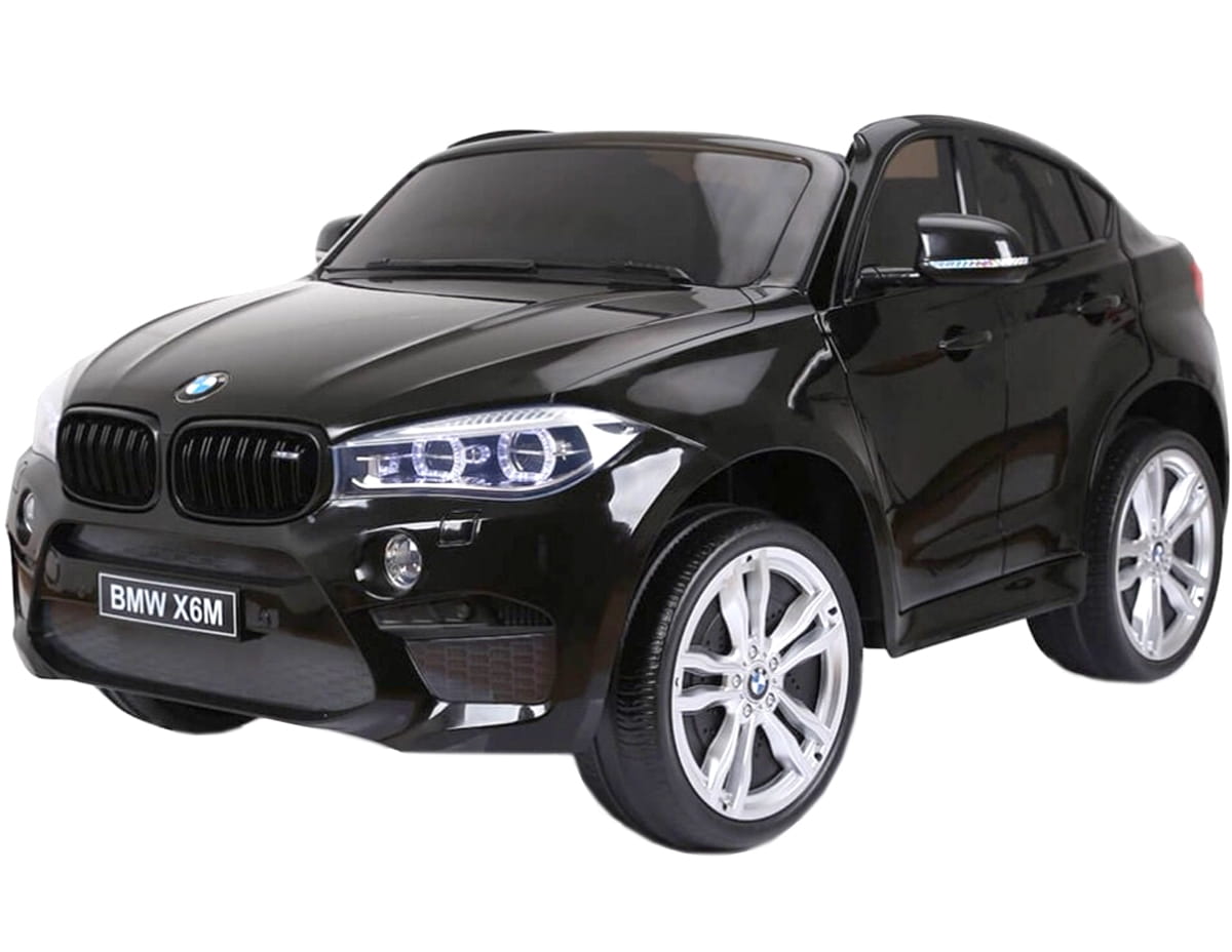 Двухместный электромобиль River Toys BMW X6 с дистанционным управлением (лицензионная модель) - черный