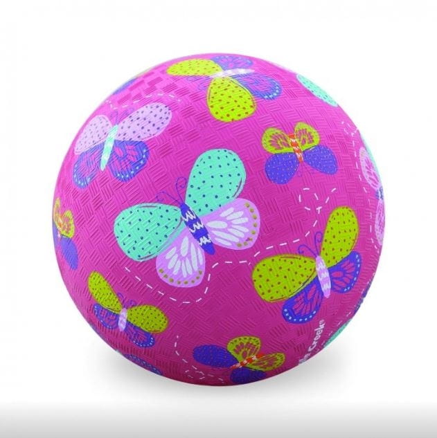 Мяч CROCODILE CREEK Бабочки - розовый (18 см)