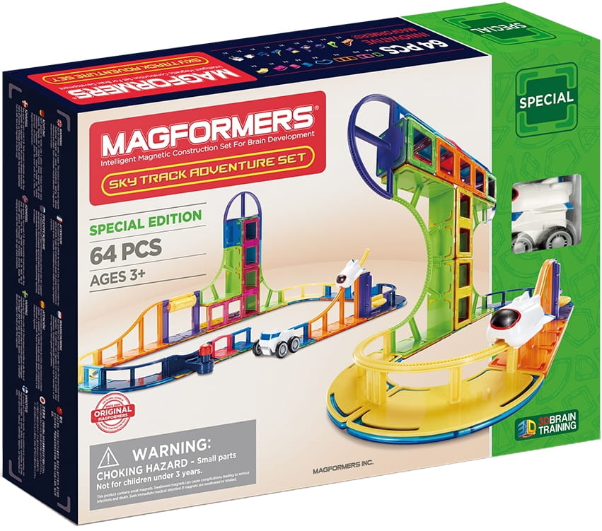 Фото Магнитный конструктор Magformers Sky Track Adventure Set (64 детали)