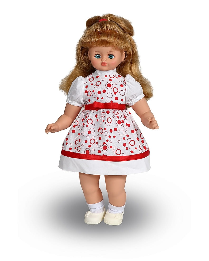 Кукла ВЕСНА Вероника в хлопковом платье (со звуком)