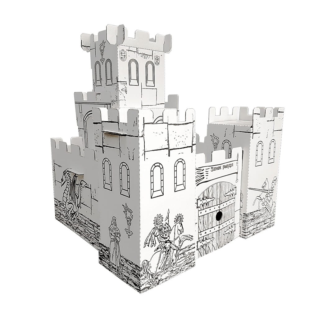 Игровой домик - раскраска БАЛУЕМ И БАЛУЕМСЯ Рыцарский замок