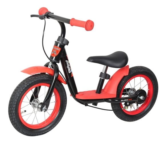 Фото Беговел Moby Kids KidRun - 12 дюймов (красно-черный)