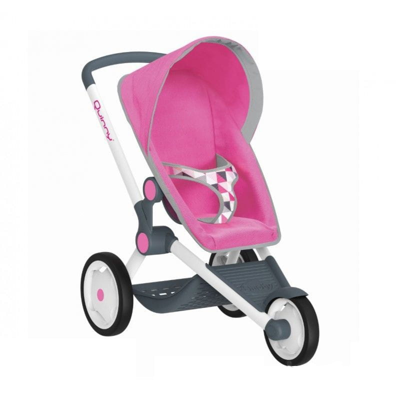 Трехколесная коляска для кукол Maxi Cosi Quinny - розовая (SMOBY)