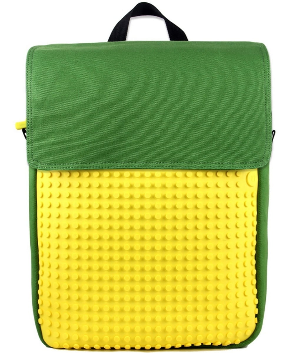 Рюкзак UPIXEL Canvas Top Lid pixel Backpack WY-A005 - зеленый-желтый