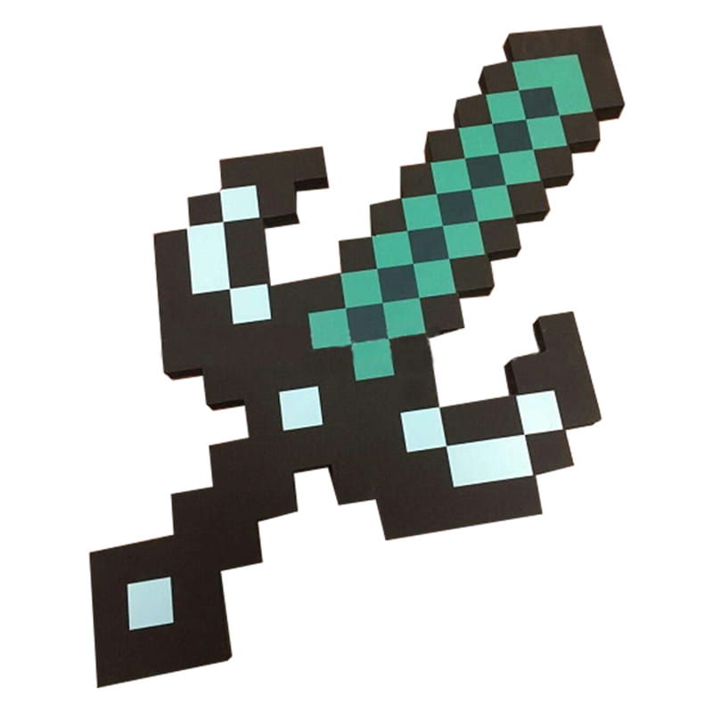 Меч PIXEL CREW Minecraft черный изумрудный (60 см)