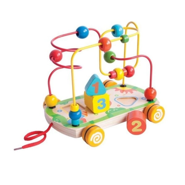 Развивающая игрушка MAPACHA Большой лабиринт-сортер на колесиках