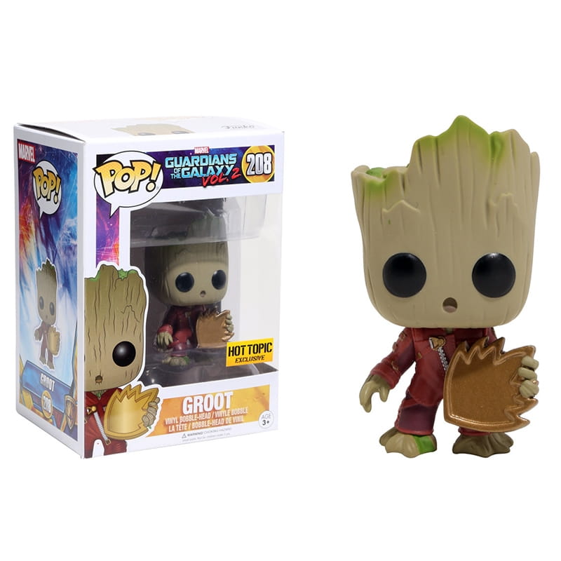 Фигурка FUNKO POP Guardians of the Galaxy Стражи Галактики - Маленький Грут со щитом (12 см)