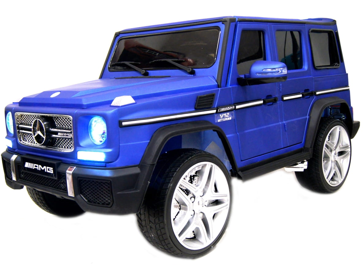 Электромобиль River Toys Mercedes-Benz G65-AMG (лицензионная модель) - синий глянец