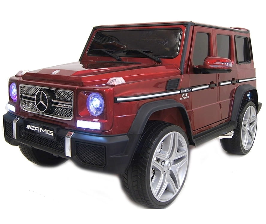 Электромобиль River Toys Mercedes-Benz G65-AMG (лицензионная модель) - вишневый глянец