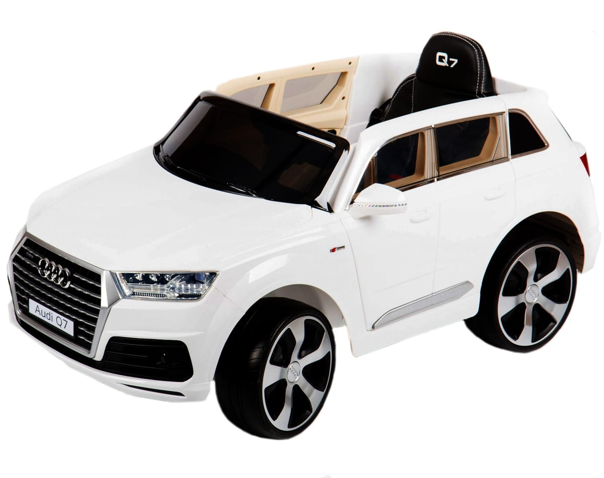 Электромобиль River Toys Audi Q7 Quattro Lux с дистанционным управлением (лицензионная модель) - белый