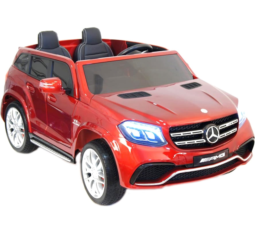 Двухместный полноприводный электромобиль River Toys Mercedes-Benz GLS63 4WD - вишневый глянец