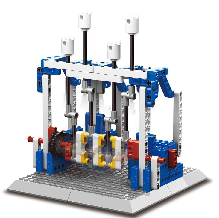 Конструктор функциональный WANGE Двигатель - 296 элементов (4 в 1)