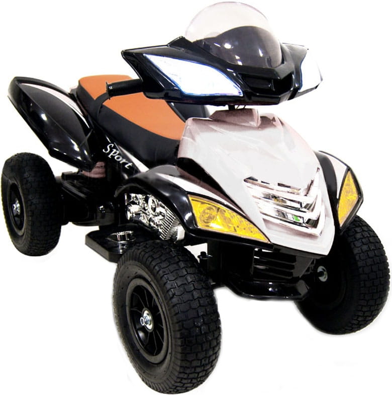 Квадроцикл River Toys Е005КХ-A с надувными колесами - белый