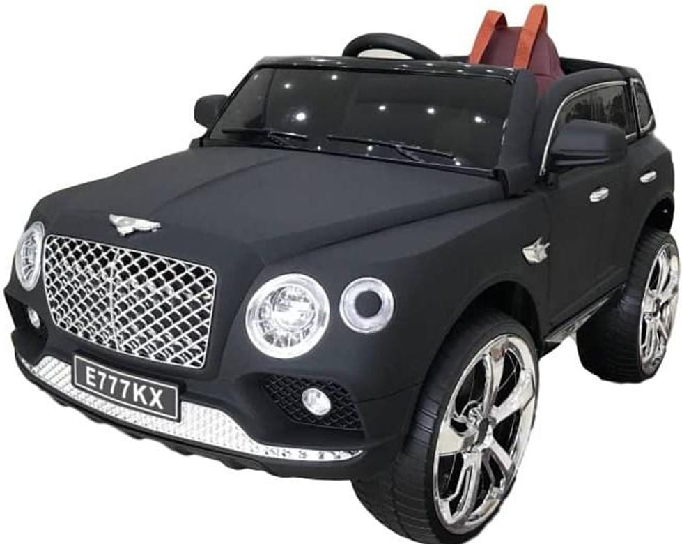 Электромобиль River Toys Bentley E777KX c дистанционным управлением - черный матовый