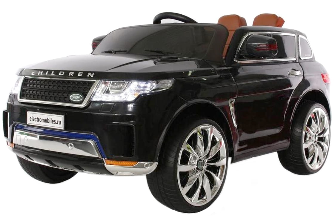 Электромобиль River Toys Range Rover Sport E999KX с дистанционным управлением - черный