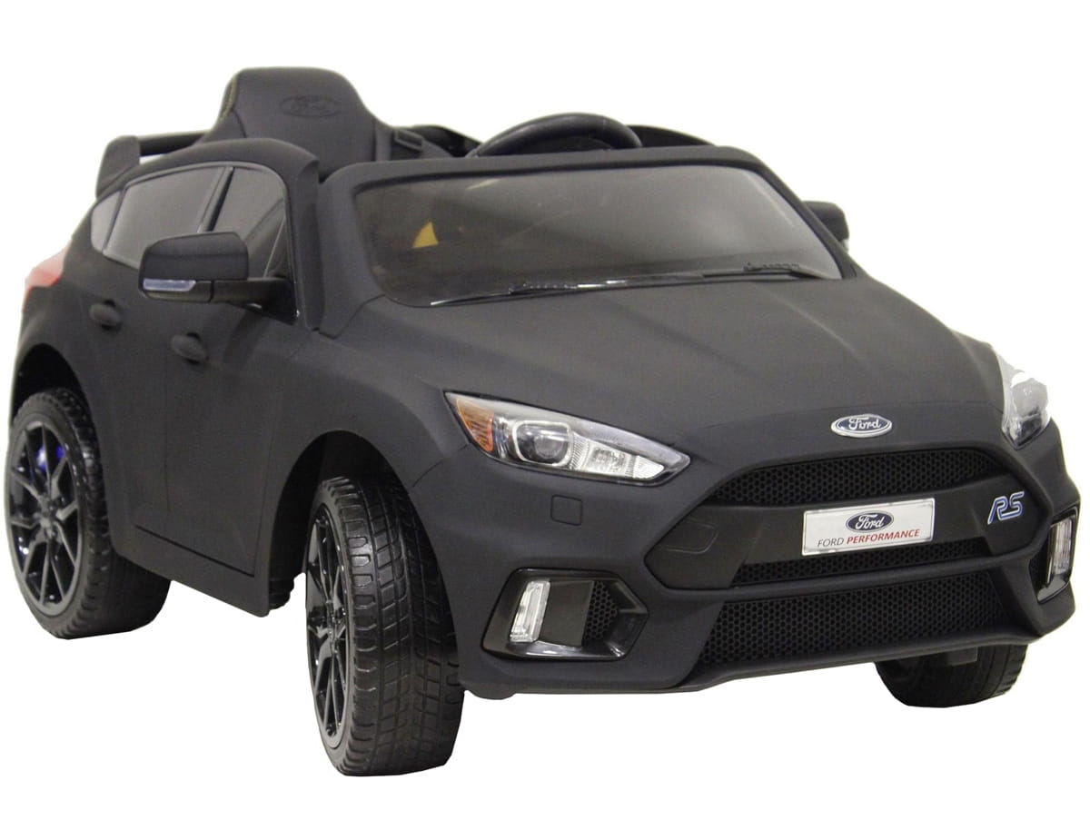 Электромобиль River Toys Ford Focus RS с дистанционным управлением (лицензионная модель) - черный матовый