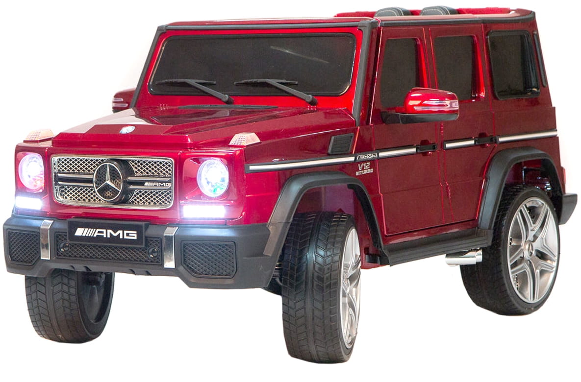 Электромобиль River Toys Mercedes-Benz G65-AMG 4WD (полноприводный) - вишневый глянец