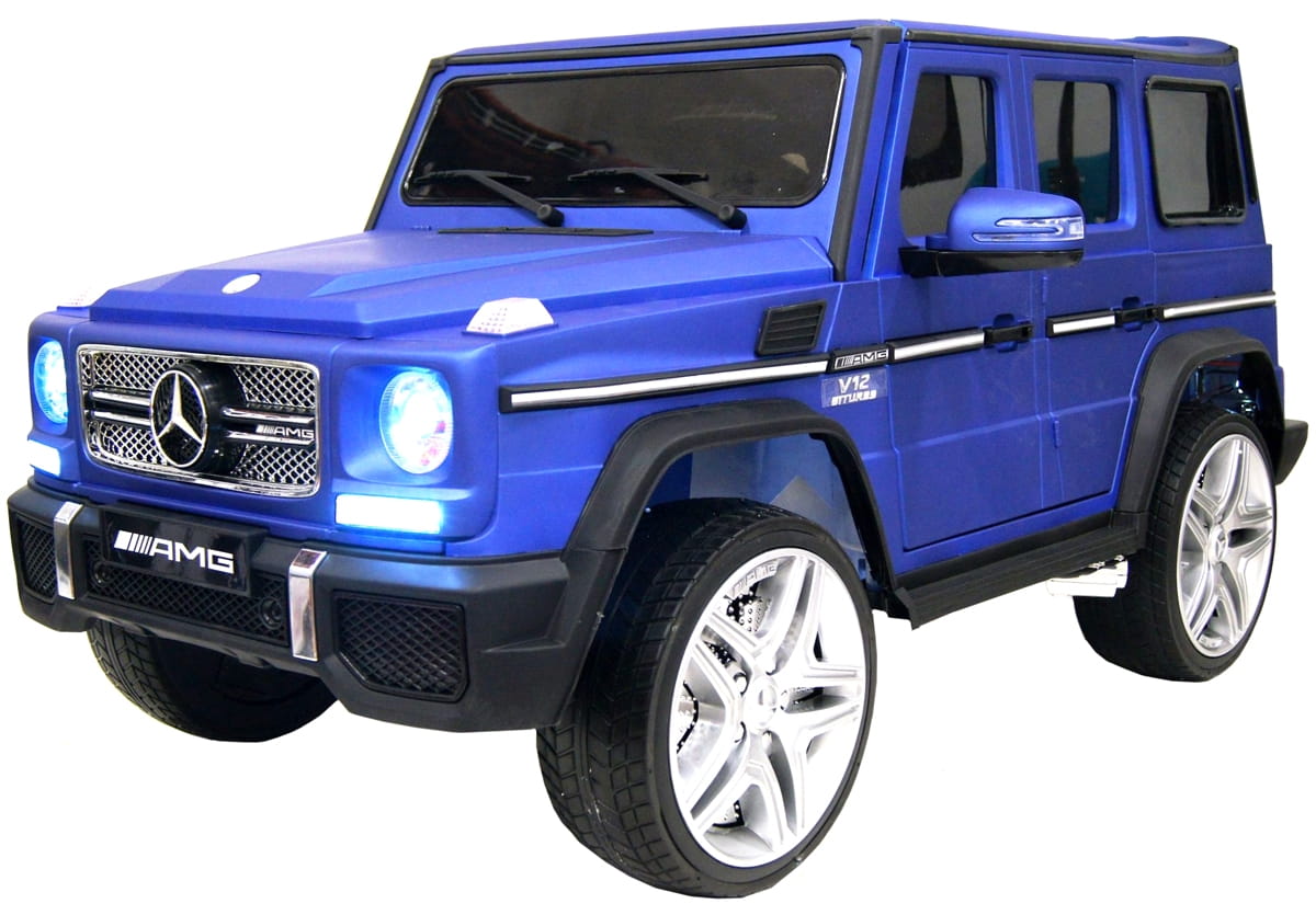 Электромобиль River Toys Mercedes-Benz G65-AMG 4WD (полноприводный) - синий глянец