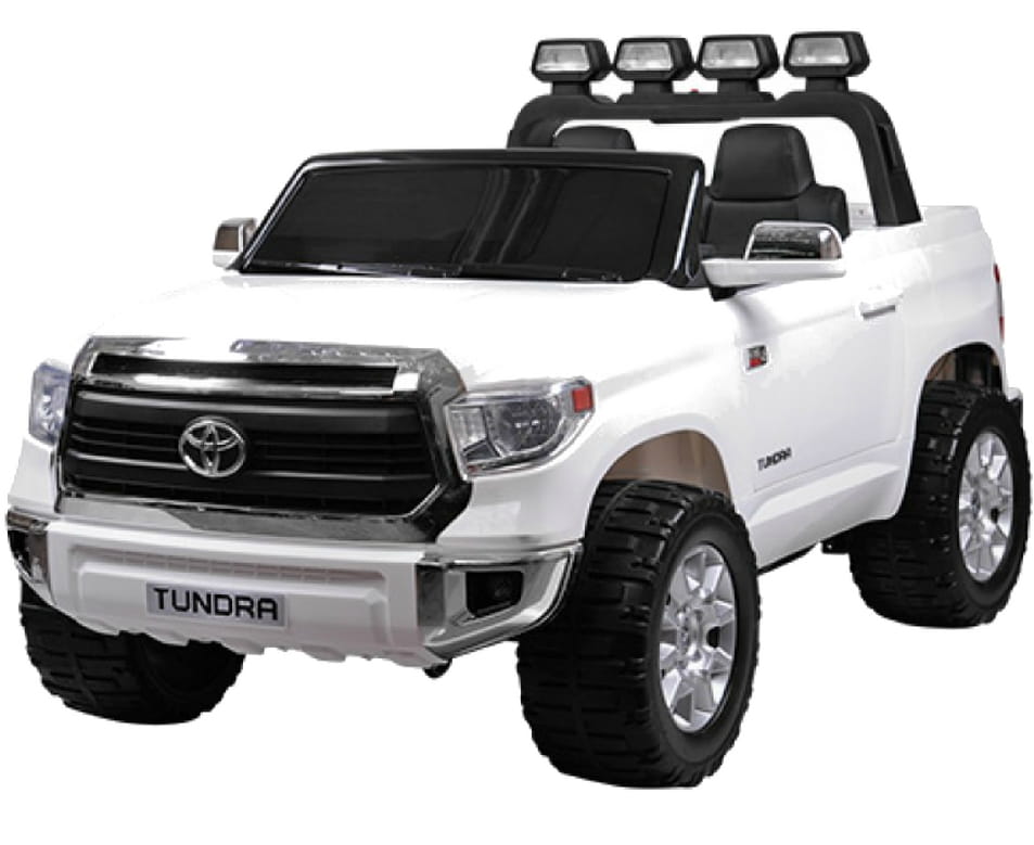 Двухместный электромобиль River Toys Toyota Tundra Mini (лицензионная модель) - белый