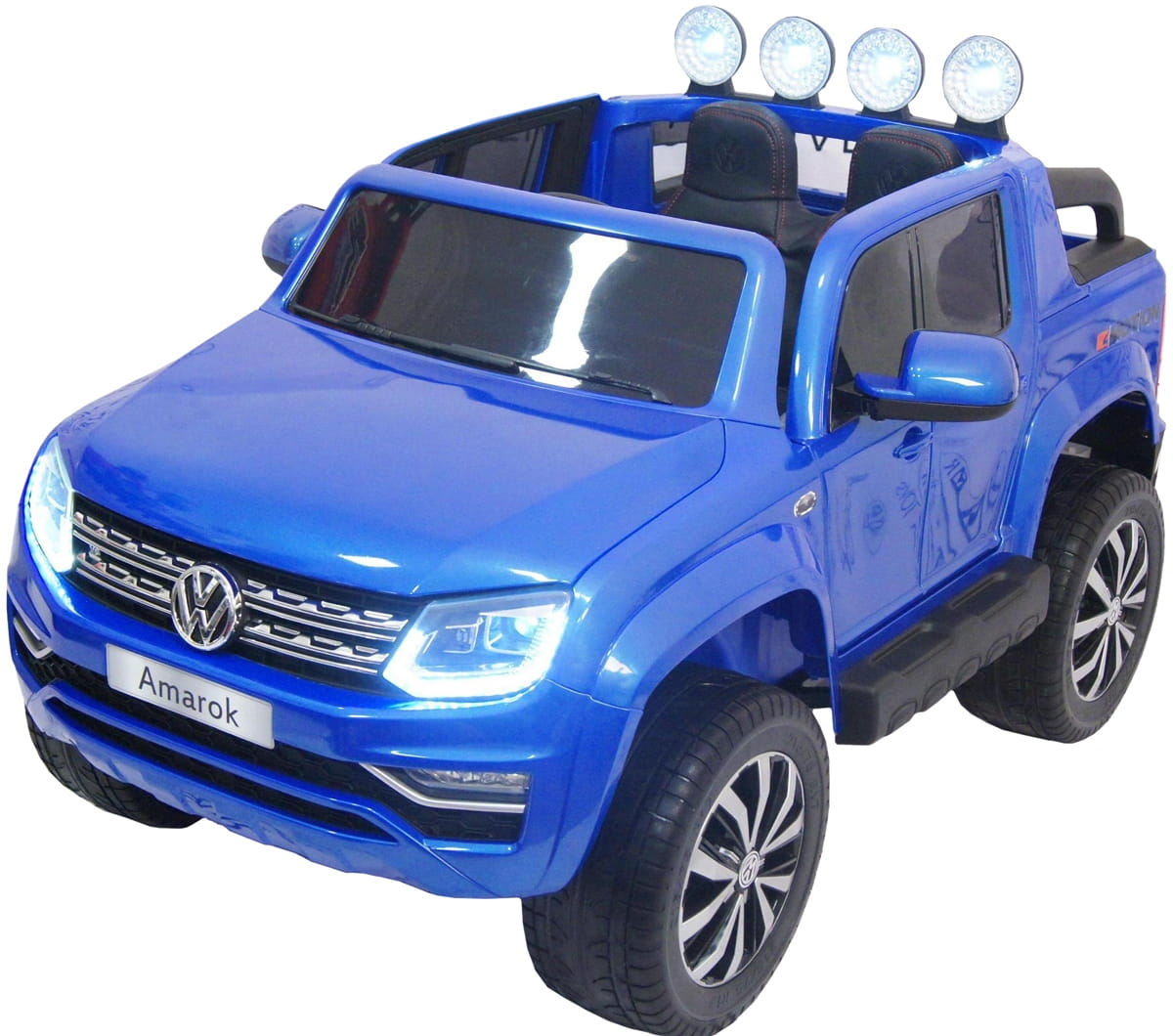 Электромобиль River Toys Volkswagen Amarok с дистанционным управлением (полный привод) - синий глянец